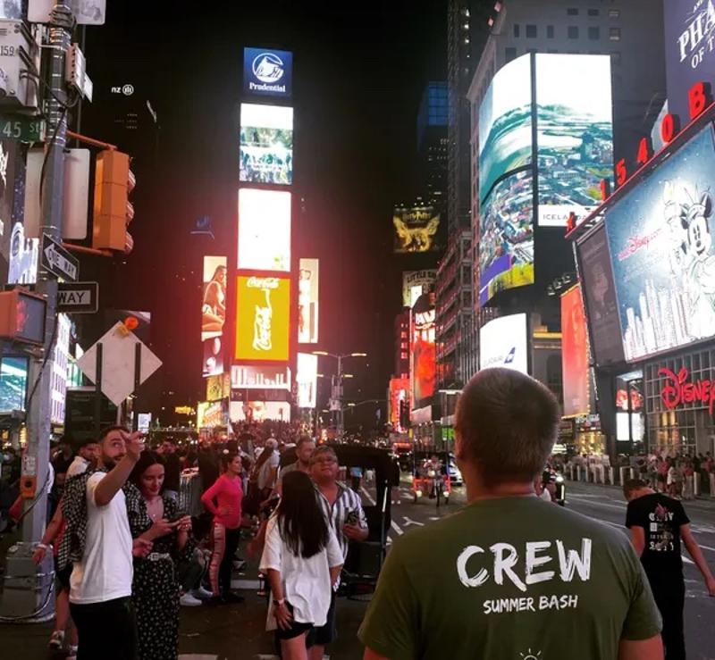 Times Square bezoeken in New York op groepsreis New York