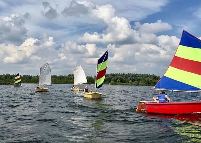 Zeilboten op zeilkamp Nederland  in Flevoland