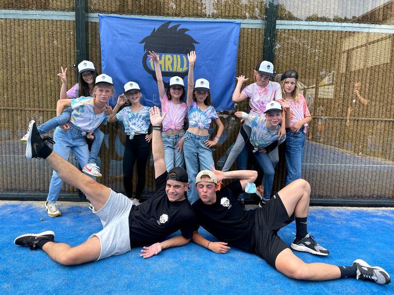 groepsfoto op op hiphop danskamp