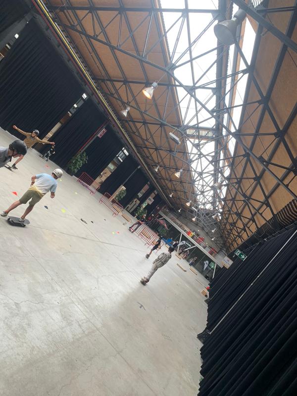 foto van skatelocatie op skatekamp belgische kust