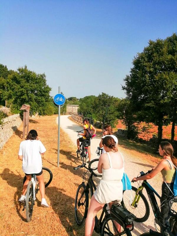 Fietstocht tijdens de taalreizen Italië