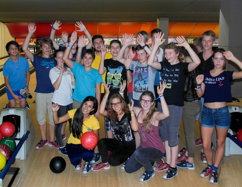 Bowlen met alle deelnemers tijdens taalreis Malta