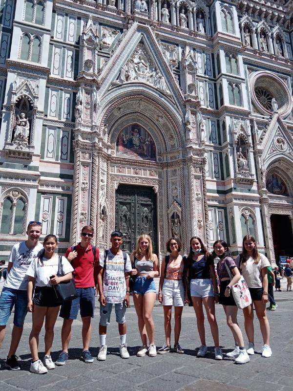 Op excursie tijdens een taalcursus italiaans italië