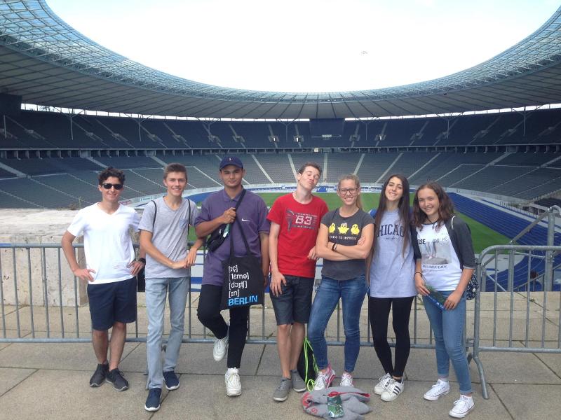 Olympische stadion tijdens natuurkamp