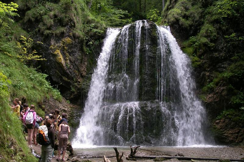 Waterval tijdens natuurkamp