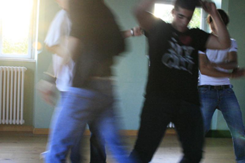dansen tijdens natuurkamp