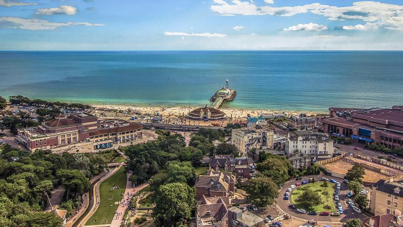 Een boulevard tijdens een taalvakantie Engels