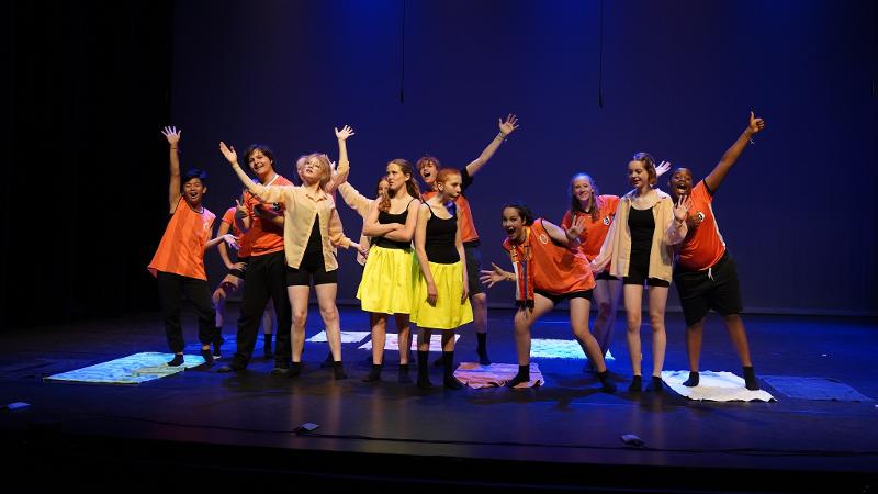 Juichen tijdens musicalkamp