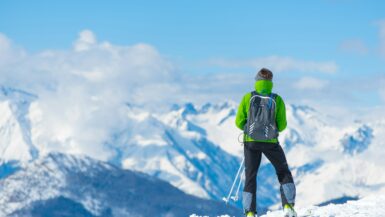 Uitzicht vanaf de berg - Wintersport voor beginners