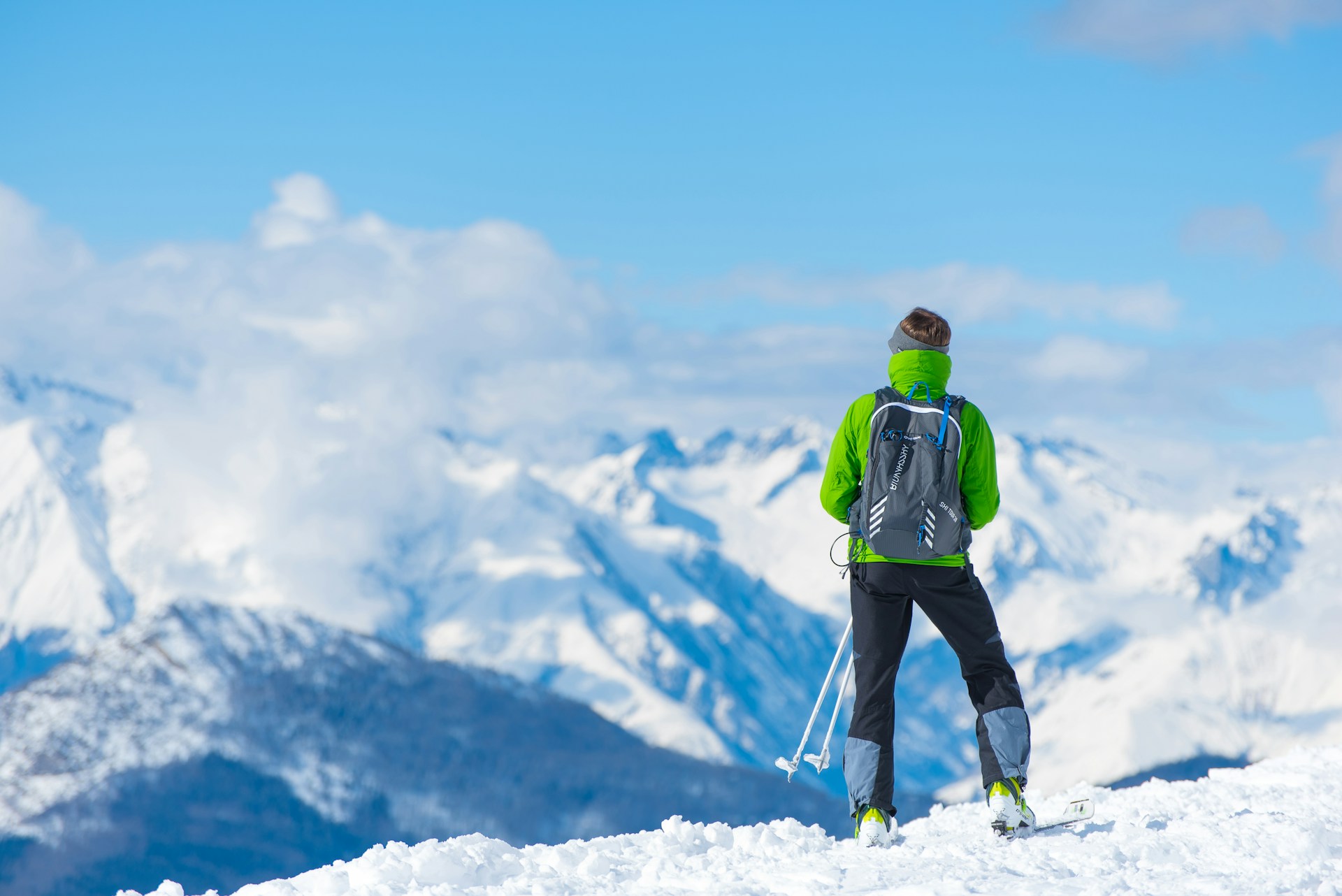 Uitzicht vanaf de berg - Wintersport voor beginners