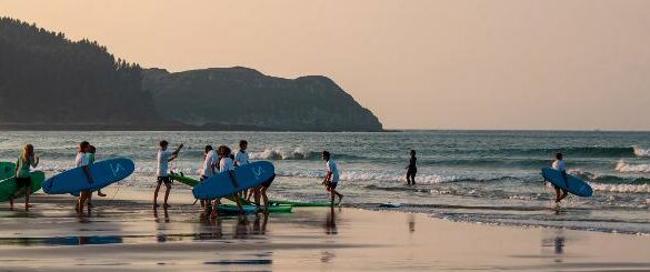 Surf in Frankrijk met mooi uitzicht